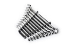 86958 GearWrench 10PC 90-Tooth 12 Point SAE Combination Ratcheting Wrench Set