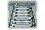 9308D GearWrench 8PC 72-Tooth 12 Point Ratcheting Combination SAE Wrench Set