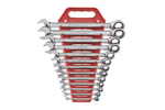 9312 GearWrench 13PC 72-Tooth 12 Point Ratcheting Combination SAE Wrench Set