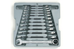 9412 GearWrench 12PC 72-Tooth 12 Point Ratcheting Combination Metric Wrench Set