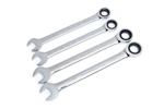 9413 GearWrench 4PC 72-Tooth 12 Point Ratcheting Combination Metric Wrench Set with Tray