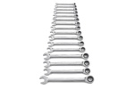 9416 GearWrench 16PC 72-Tooth 12 Point Ratcheting Combination Metric Wrench Set