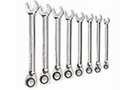 9533N GearWrench 8PC 72-Tooth 12 Point Reversible Ratcheting Combination SAE Wrench Set