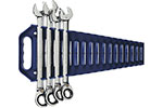 9601RN GearWrench 10PC 72-Tooth 12 Point Reversible Ratcheting Combination Metric Wrench Set with Tool Roll