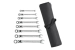 85798R GearWrench 8PC 72-Tooth 12 Point XL Locking Flex Head Ratcheting Combination SAE Wrench Set with Tool Roll