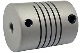 Helical WA15-4mm-3mm Flexible Aluminum Alloy Coupling, W Series