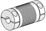 Helical UJAC075-30-6-6 Flexured U-Joint, Aluminum