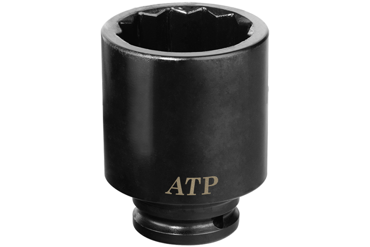 ATP DH-1633L 2-1/16'' Deep 12 Point Impact Socket, 1'' Square Drive