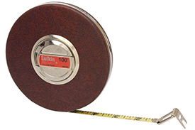 HW100 Lufkin 3/8'' x 100' Home Shop Yellow Clad Long Blade Tape Measure