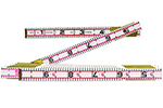 1066DN Lufkin 5/8'' X 6' Red End Engineer's Scale Wood Rule