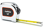 L912-02 Lufkin 1/2'' x 12' Chrome Case Yellow Clad Tape Measure