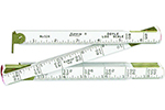 TT524N Lufkin 5/8'' x 4' Wooden Doyle Log Rule