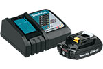 BL1820BDC1 Makita 18V LXT Lithium-Ion Compact Battery And Rapid Charger Starter Pack (2.0Ah)