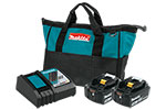 BL1850BDC2 Makita 18V LXT Lithium-Ion Battery And Rapid Optimum Charger Starter Pack (5.0Ah)