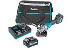 Makita GAG06M1 40V max XGT Brushless Cordless 4-1/2'' / 5'' Paddle Switch Angle Grinder Kit, with Electric Brake, AWS Capable (4.0Ah)