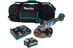 Makita GAG10M1 40V max XGT Brushless Cordless 7'' / 9'' Paddle Switch Angle Grinder Kit, with Electric Brake, AWS Capable (4.0Ah)