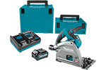 Makita GPS01M1J 40V max XGT Brushless Cordless 6-1/2'' Plunge Circular Saw Kit, AWS Capable (4.0Ah)