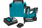 Makita XNB02RJ 18V LXT Lithium-Ion Cordless 2-1/2'' Straight Finish Nailer Kit, 16 Ga. (2.0Ah)
