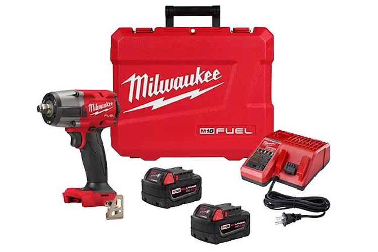 2962-22 Milwaukee M18 FUEL 1/2'' Mid-Torque Impact Wrench w/ Friction ...