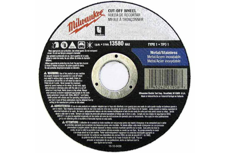Reinforced Cut-Off Wheels Details about   Milwaukee 49-94-1500 1-1/2 in 
