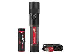 2161-21 Milwaukee USB Rechargeable 1100L Twist Focus Flashlight