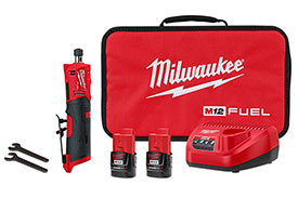 2486-22 Milwaukee M12 FUEL 1/4'' Straight Die Grinder Kit