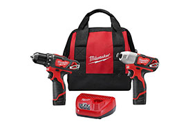 2494-22 Milwaukee M12 Cordless 2-Tool Combo Kit