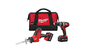 2695-22 Milwaukee M18 Cordless LITHIUM-ION 2-Tool Combo Kit