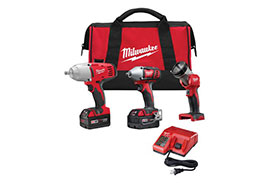 2696-23 Milwaukee M18 Cordless LITHIUM-ION 3-Tool Combo Kit