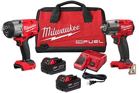 3010-22 Milwaukee M18 FUEL 1/2'' HTIW & 3/8'' MTIW Automotive Combo Kit