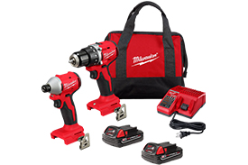3692-22CT Milwaukee M18 Compact Brushless 2-Tool Combo Kit