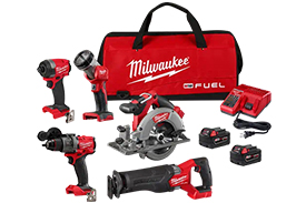 3697-25 Milwaukee M18 FUEL 5-Tool Combo Kit