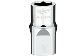 45-34-9107 Milwaukee 1/2'' Drive 15/16'' SAE 6-Point Socket with FOUR FLAT Sides