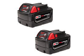 48-11-1822 Milwaukee M18 REDLITHIUM XC3.0 Battery 2-Pack