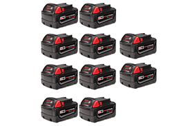 48-11-1851 Milwaukee M18 REDLITHIUM XC5.0 Extended Capacity Battery (10 Pk)