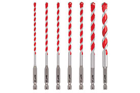 48-20-9052 Milwaukee 7pc. SHOCKWAVE Carbide Hammer Drill Bit Kit