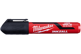48-22-3250 Milwaukee 3PK Large Chisel Tip Black Marker