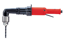 3A1530 Sioux Tools Large Angle 1.2 hp (0.9 kW) 3-Series Non-Reversible Side Exhaust Drill
