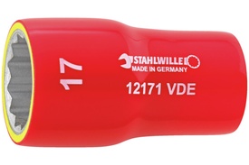 02380022 Stahlwille 12171 VDE 22mm VDE 12-Point Socket, 3/8'' Square Drive