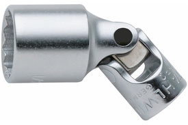 01540028 Stahlwille 402a 7/16'' SAE 12-Point Uniflex Socket, 1/4'' Square Drive