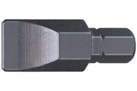 08400016 Stahlwille 4042 1.6 x 10mm Slotted Impact Screwdriver Bit, 3/8'' Hex Drive