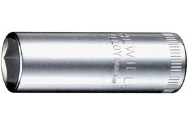 01020008 Stahlwille 40L 8mm Long 6-Point Socket, 1/4'' Square Drive