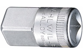 12030003 Stahlwille 432 1/2'' Socket Adapter, 3/8'' Square Drive