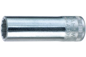 02020012 Stahlwille 46 12mm Long 12-Point Socket, 3/8'' Square Drive