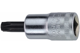02100010 Stahlwille 49TX T10 Torx Screwdriver Socket for M3 Screws, 3/8'' Square Drive