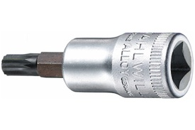 02060006 Stahlwille 49X M6 Triple Square Screwdriver Socket, 3/8'' Square Drive