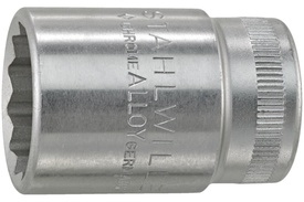 03410060 Stahlwille 50a 1-3/8'' SAE 12-Point Socket, 1/2'' Square Drive