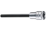 02151004 Stahlwille 2049 4mm Extra Long Hex Key Screwdriver Socket, 3/8'' Square Drive