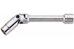 02180010 Stahlwille 3047 10mm Extra Long 6-Point Spark Plug Uniflex Socket, 3/8'' Square Drive