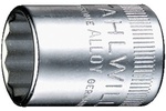 01530010 Stahlwille 40aD 5/32'' SAE 12-Point Socket, 1/4'' Square Drive